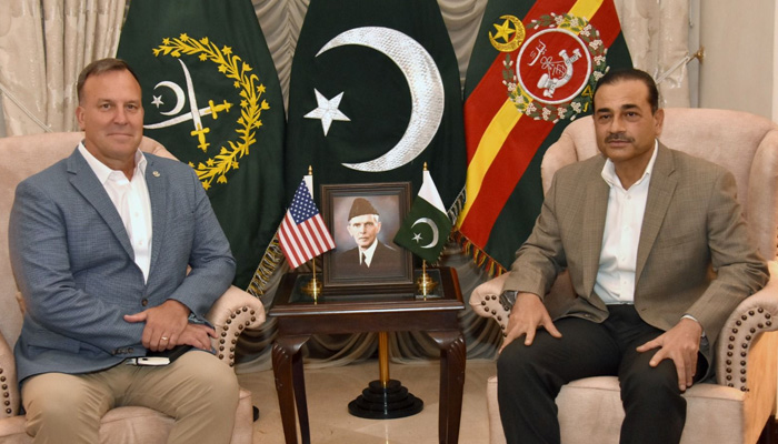 US Central Command (Centcom) chief, General Michael Erik Kurilla, meets Chief of Army Staff (COAS) General Asim Munir in Rawalpindi, on June 24, 2023. — ISPR