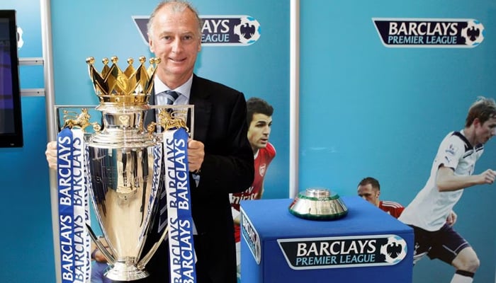 Former England star forward Trevor Francis can be seen with a cup. Reuters/File