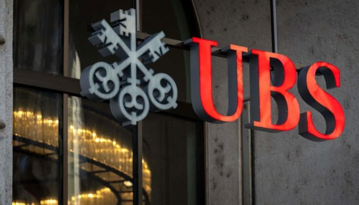 A signboard of the Swiss banking giant UBS on a branch in Basel, Switzerland. — AFP/File