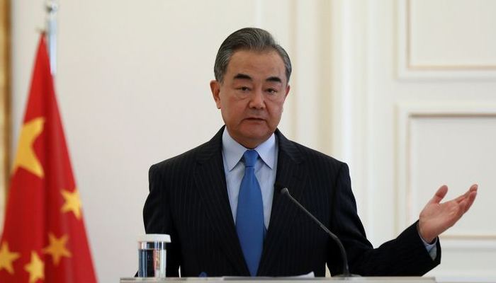 Chinas State Councillor and Foreign Minister Wang Yi attends a news conference following his meeting with Greek Foreign Minister Nikos Dendias at the Ministry of Foreign Affairs in Athens, Greece, October 27, 2021. — Reuters