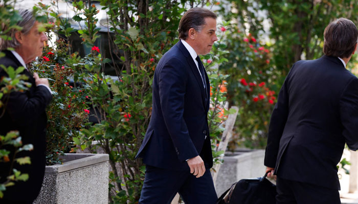 Hunter Biden, son of US President Joe Biden, arrives at the J. Caleb Boggs Federal Building on July 26, 2023, in Wilmington, Delaware. — AFP