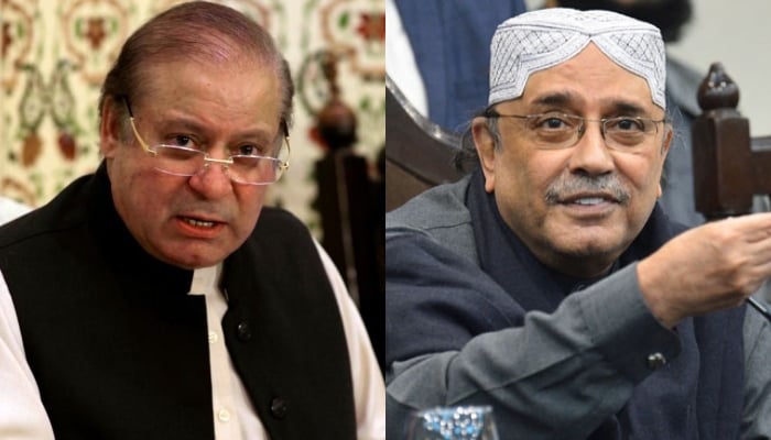 Former prime minister Nawaz Sharif (left) and former president Asif Ali Zardari (right). — Reuters/AFP/File