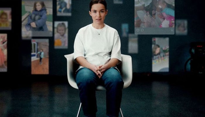 A screenshot from a recent Deutsche Telekom ad raising awareness about oversharing personal data online. YouTube