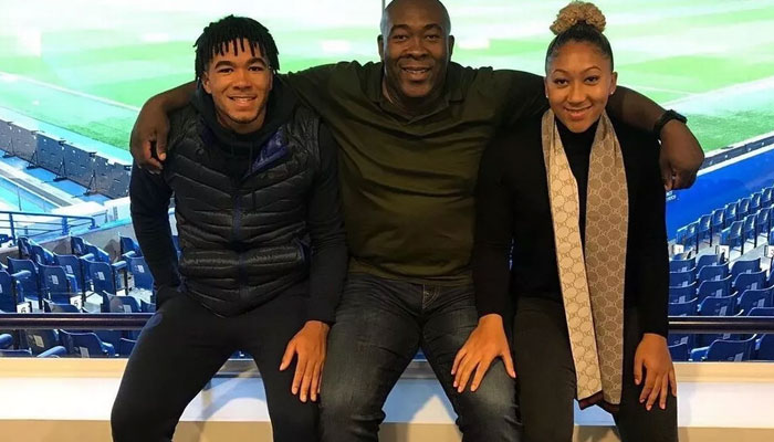 England superstar Lauren James along with her father and brother Reece James. Daily Mirror
