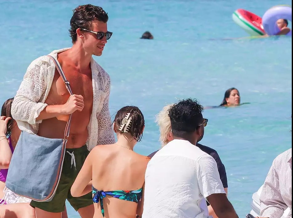 Shawn Mendes shows off ripped abs on serene Ibiza getaway