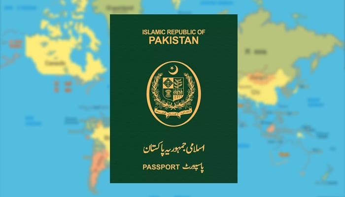 A Pakistani passport can be seen in this illustration.