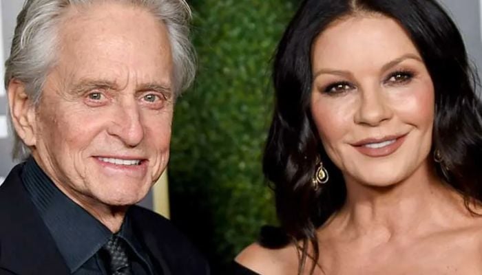 Michael Douglas, and Catherine Zeta-Jones cosy up on a yacht together