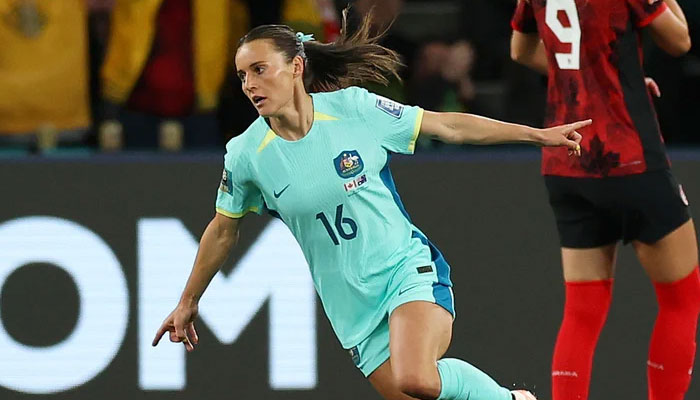 Australia roars into last-16 with a stunning victory over Canada.—Twitter@FIFAWWC