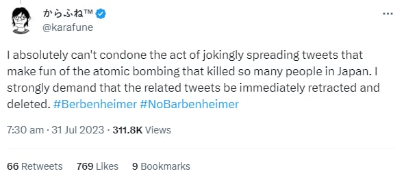 Warner Bros US issues public apology after Japan slammed Barbenheimer memes