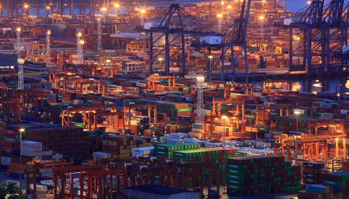 A general view of containers placed at Karachi Port in this undated image. — Reuters/File