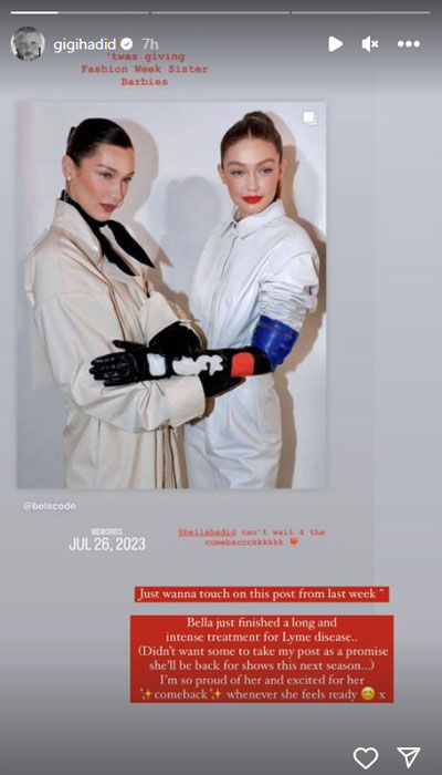 Gigi Hadid ‘excited’ for Bellas comeback post intense treatment for Lyme disease