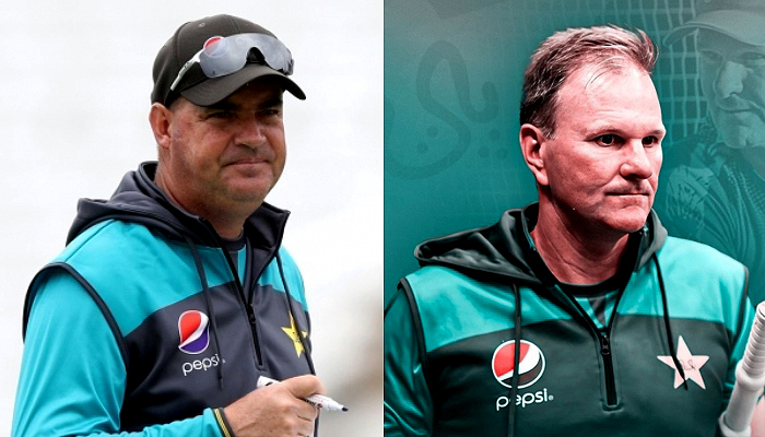 Team director Mickey Arthur and head coach Grant Bradburn. —PCB