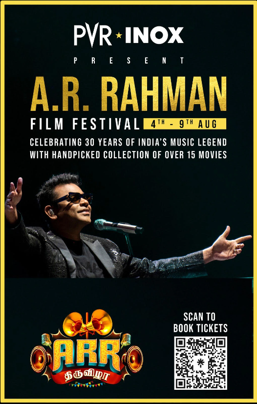AR Rahman Film Festival launched to celebrate singers 30 years of music