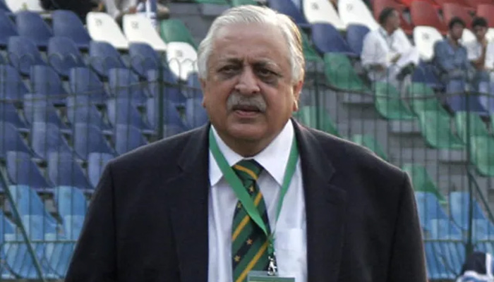 Former PCB chairman Ijaz Butt pictured at Gaddafi Stadium in this undated image. — AFP/File