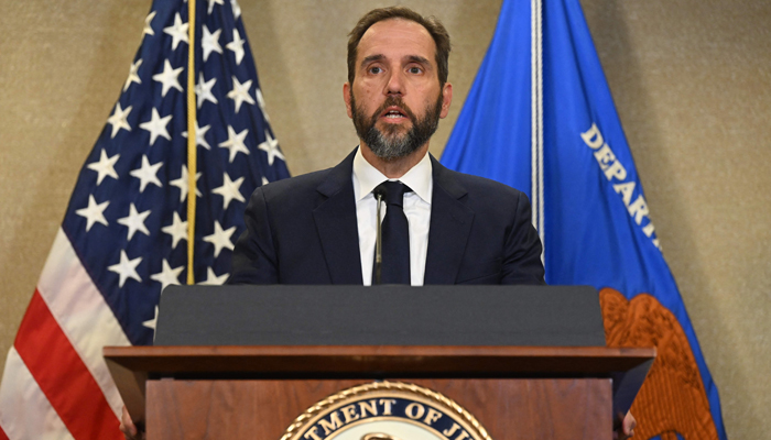 Special counsel Jack Smith speaks to members of the media at the US Department of Justice building in Washington, DC, on August 1, 2023. — AFP