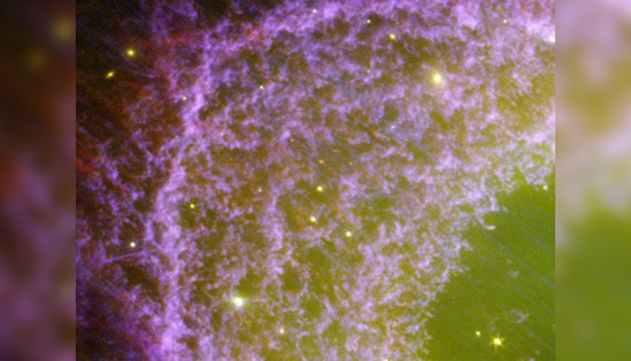 A close-up of part of the nebula shows that the ring consists of large numbers of small clumps. The team counts as many as 20,000 clumps in this picture released on August 3, 2023. — University of Manchester website