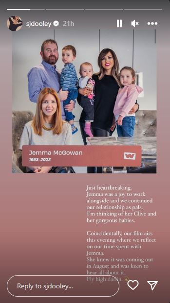 Stacey posts another picture paying tribute to her late friend