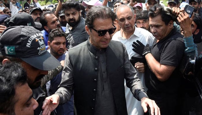 Pakistans former Prime Minister Imran Khan, who is facing terrorism charges, appears in court to extend pre-arrest bail, in Islamabad, Pakistan September 1, 2022. — Reuters