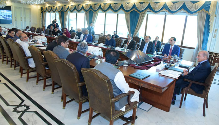 Prime Minister Muhammad Shehbaz Sharif chairs the 50th meeting of the Council of Common Interests. Islamabad, August 5, 2023. — PMO