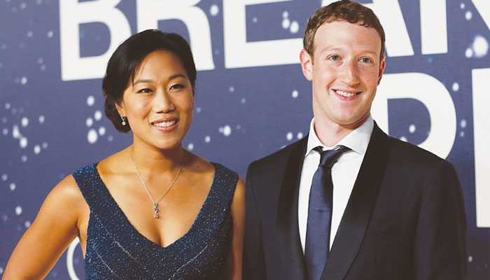 Mark Zuckerberg with his wife Priscilla Chan. — Reuters/File