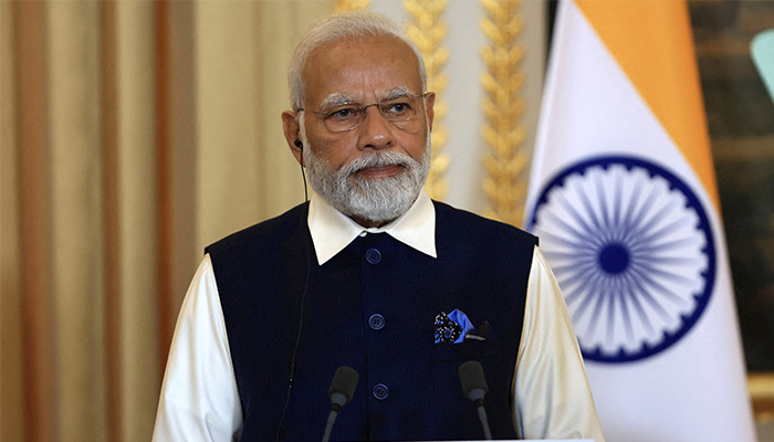 Indian Prime Minister Narendra Modi attends a joint press conference with French President Emmanuel Macron at the Elysee Palace in Paris, France, July 14, 2023. — Reuters