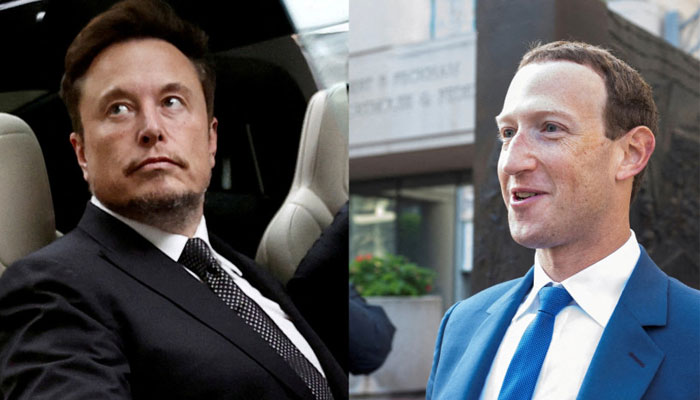 A combined image of X (formerly Twitter) CEO Elon Musk (left) and Meta CEO Mark Zuckerberg. — Reuters/File