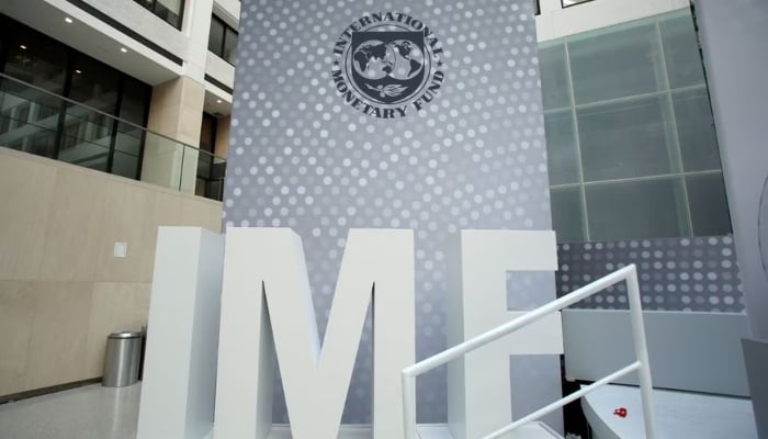 The IMF logo inside the headquarters at the end of the IMF/World Bank annual meetings in Washington, US, on October 9, 2016. — Reuters