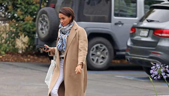 Meghan Markle makes first public appearance after Prince Harry’s title removed. Picture Courtesy Page Six