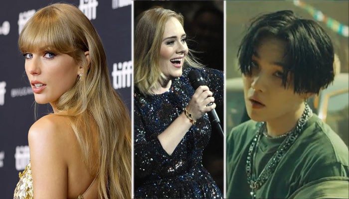 BTS Suga goes head-to-head with Taylor Swift, Beyonce, Adele with ‘AGUSTD