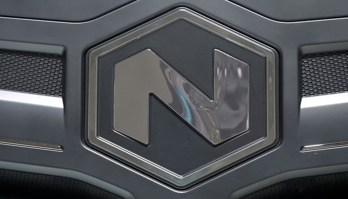 Logo of U.S. truckmaker Nikola is pictured at the IAA Transportation fair in Hanover, Germany, September 19, 2022.—Reuters/File