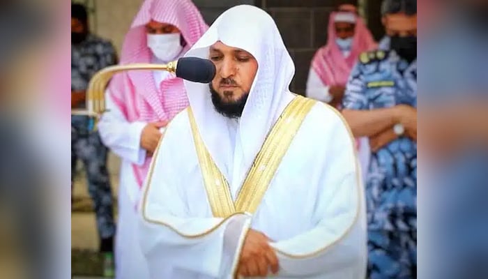 Makkah Grand Mosque Imam Maher al-Muaiqly leads a prayer. — Website/Haramain Sharifain