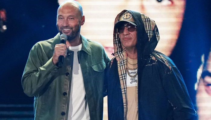 Derek Jeter surprises fans at Hip Hop 50 Live show, at Yankee Stadium