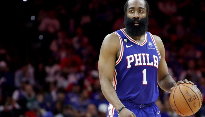 James Harden has vowed never to play for the Philadelphia 76ers again while Daryl Morey remains the teams general manager. AFP
