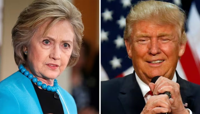 U.S. Democratic presidential candidate Hillary Clinton, left, and Republican U.S. presidential candidate Donald Trump, right, in Los Angeles. — Reuters/File