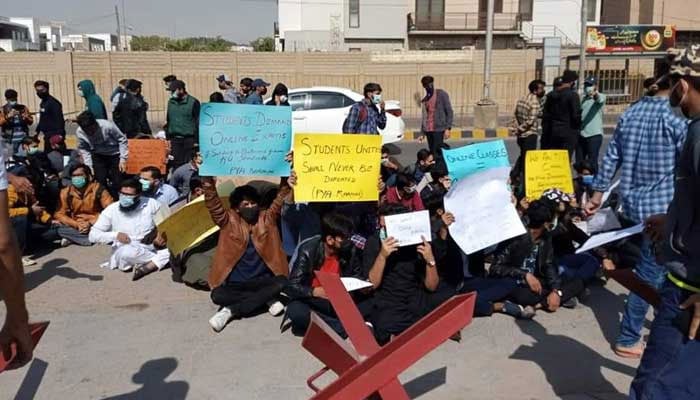 Representational image shows students during a demonstration. — Author/File