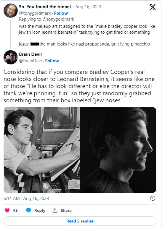 Bradley Coopers new Maestro looks like Nazi propaganda?’