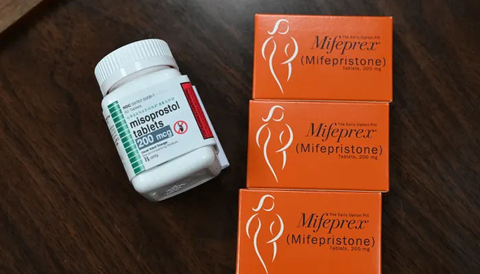 The image shows Mifepristone (Mifeprex) and Misoprostol, the two drugs used as abortion pills. — AFP/File