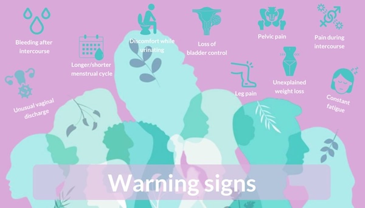 Cervical cancer warning signs. — Shahzeb Ahmed