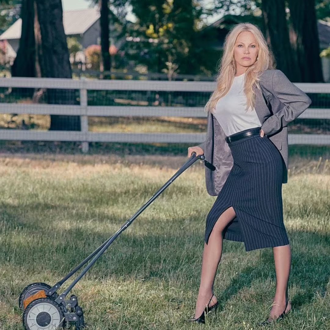Pamela Anderson stuns in businesswear for new photoshoot