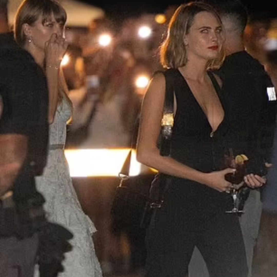 Cara Delevingne stuns in daring outfit at Jack Antonoff, Margaret Qualley’s wedding