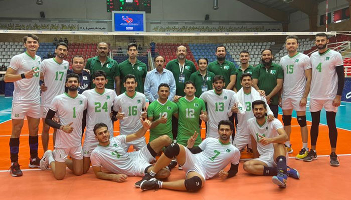Pakistan volleyball team. — Provided by the reporter