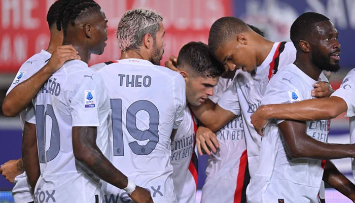 Christian Pulisic shines in AC Milans 2-0 victory over Bologna. Twitter/ TNC_Football