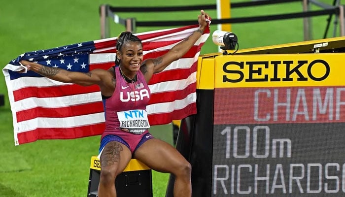 ShaCarri Richardson claims world 100m crown. AFP