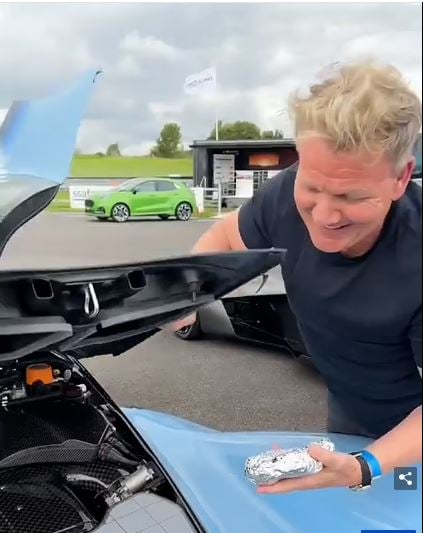 Gordon Ramsay reinvents grilled cheese recipe with supercar twist