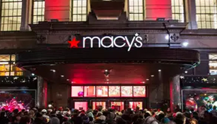 Shoppers waiting to enter Macys to kick off Black Friday sales in New York. — Reuters