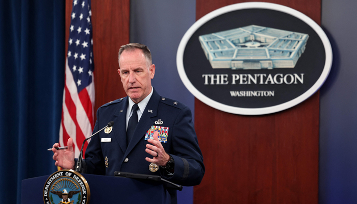 US Department of Defense Press Secretary Patrick Ryder holds a press conference at the Pentagon on August 22, 2023, in Arlington, Virginia. — AFP