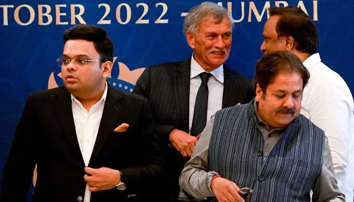 BCCI Secretary and President of the Asian Cricket Council (ACC) Jay Shah (L) has also been invited by the PCB. - BCCI