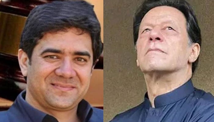 Additional District and Sessions Judge Humayun Dilawar (left) and Pakistan Tehreek-e-Insaf (PTI) Chairman Imran Khan. — X/Facebook@TahirMu49047594/Imran khan official/File