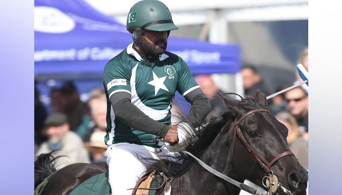 Pakistan’s player on the second day of the 2023 Tent Pegging World Cup in George, South Africa. — Provided by the reporter