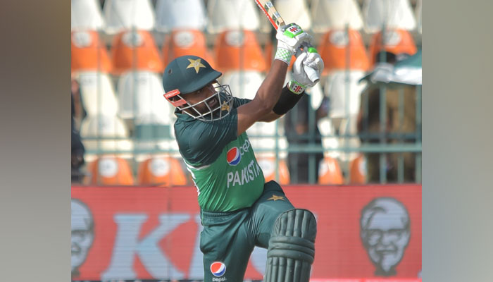 Pakistan star batter Babar Azam playing against Nepal in the opening match of Asia Cup on August 30, 2023 at the Multan Cricket Stadium. — Twitter/@TheRealPCB